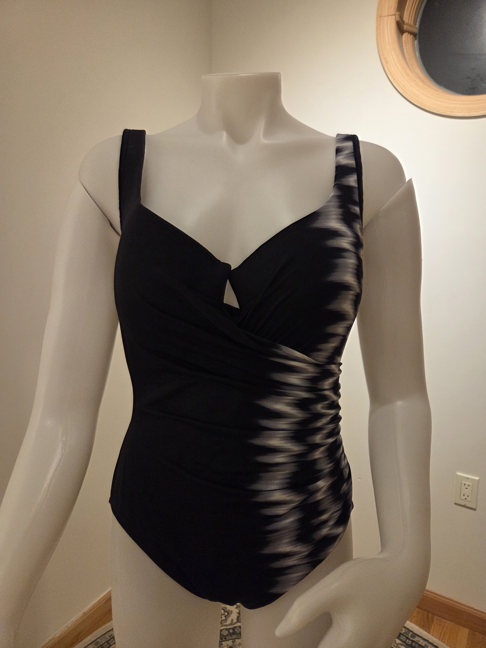 Miraclesuit Black And White One-Piece Swimsuit
